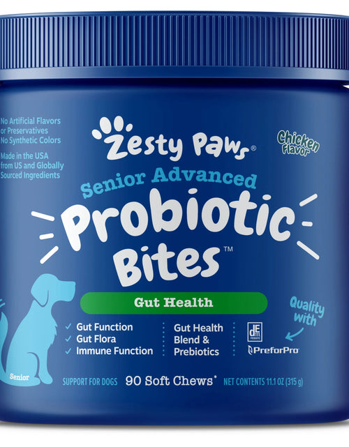 Load image into Gallery viewer, Senior Advanced Probiotic Bites for Dogs Chicken Flavor, 90 Count
